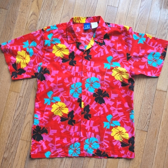 Ocean Pacific OP Hawaiian Button Down - Picture 1 of 7